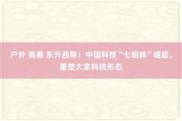 户外 高潮 东升西降！中国科技“七姐妹”崛起，重塑大家科技形态