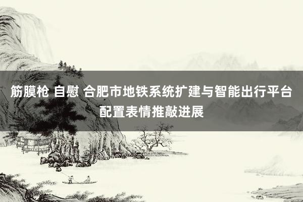 筋膜枪 自慰 合肥市地铁系统扩建与智能出行平台配置表情推敲进展
