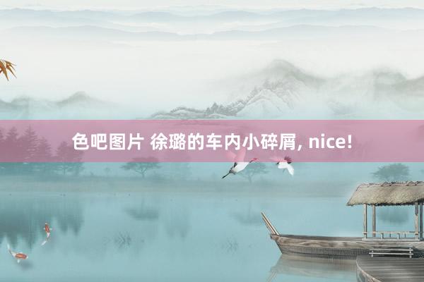 色吧图片 徐璐的车内小碎屑， nice!